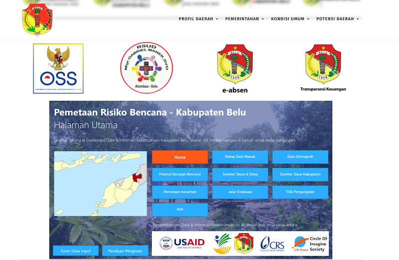 Website Pemerintahan Kabupaten Belu - Nusa Tenggara Timur.